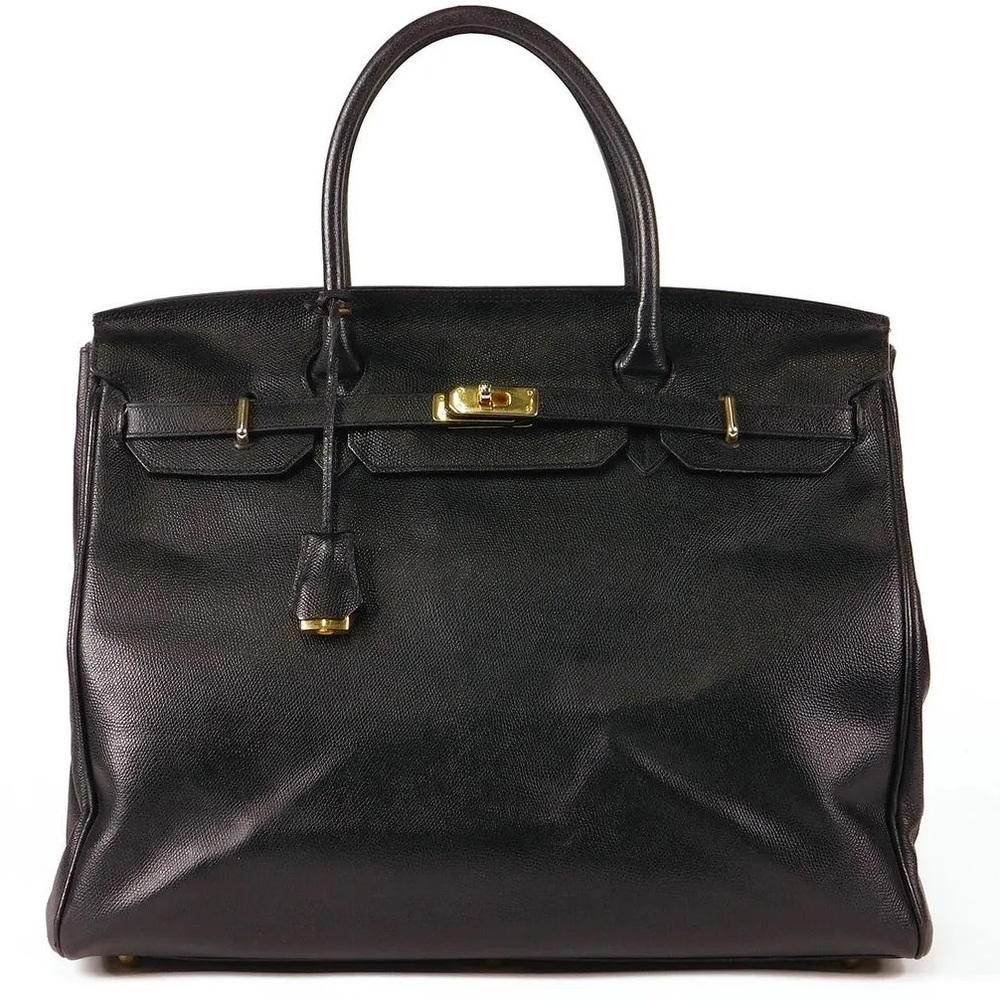 Lederer Birkin 40 in Black Leather